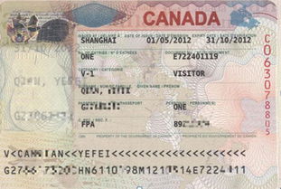 加拿大签证旅游签证
