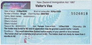 新西兰签证攻略
