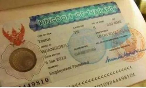 泰国旅游签证条件
